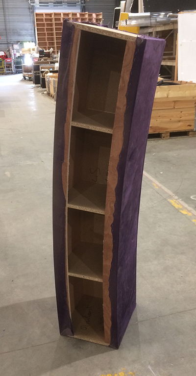 Bancs Aggloméré + Velour (violet)