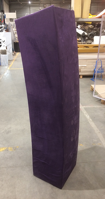 Bancs Aggloméré + Velour (violet)