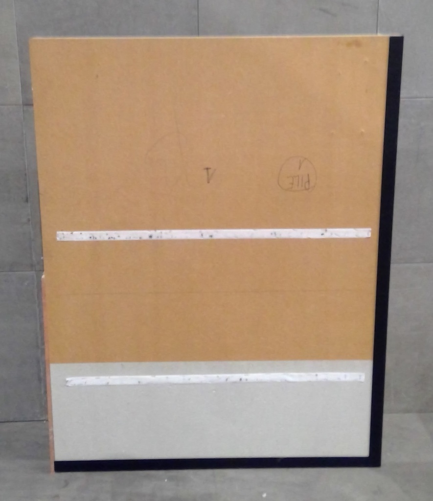 (MONTREUIL) Panneau MDF - Béton - cornières métal