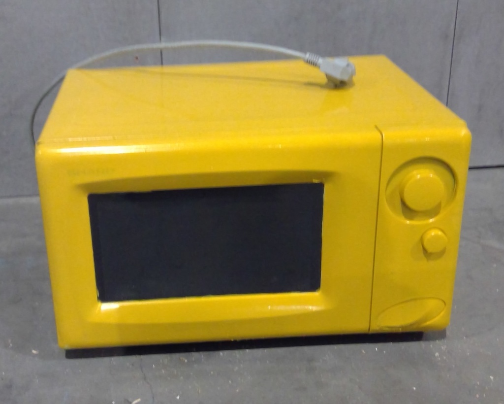 (MONTREUIL) Micro-onde jaune (non-fonctionnel)