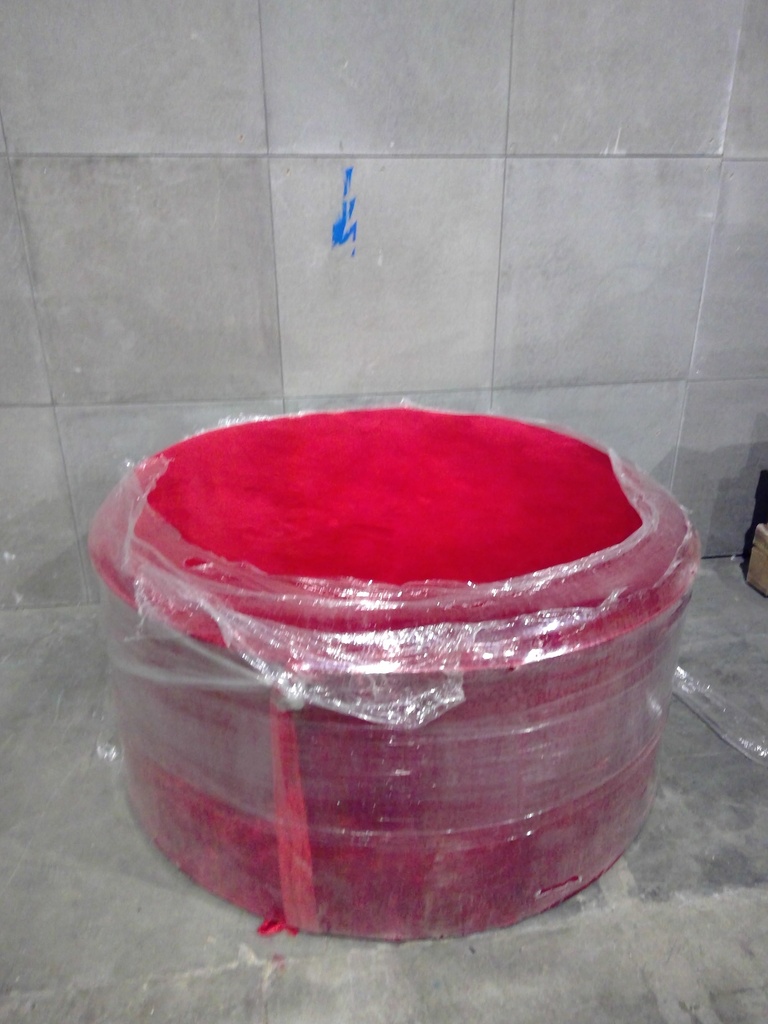 (MONTREUIL) Fauteuil Rond Rouge (100x50)
