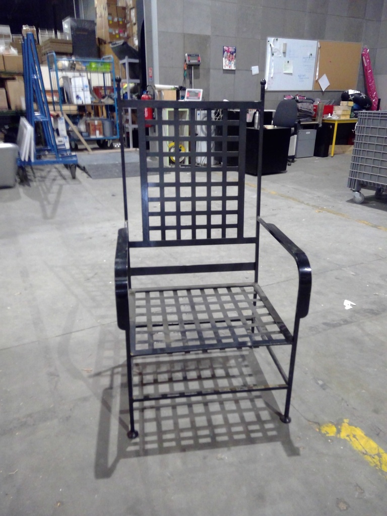 (MONTREUIL) Fauteuil métal (123x65)