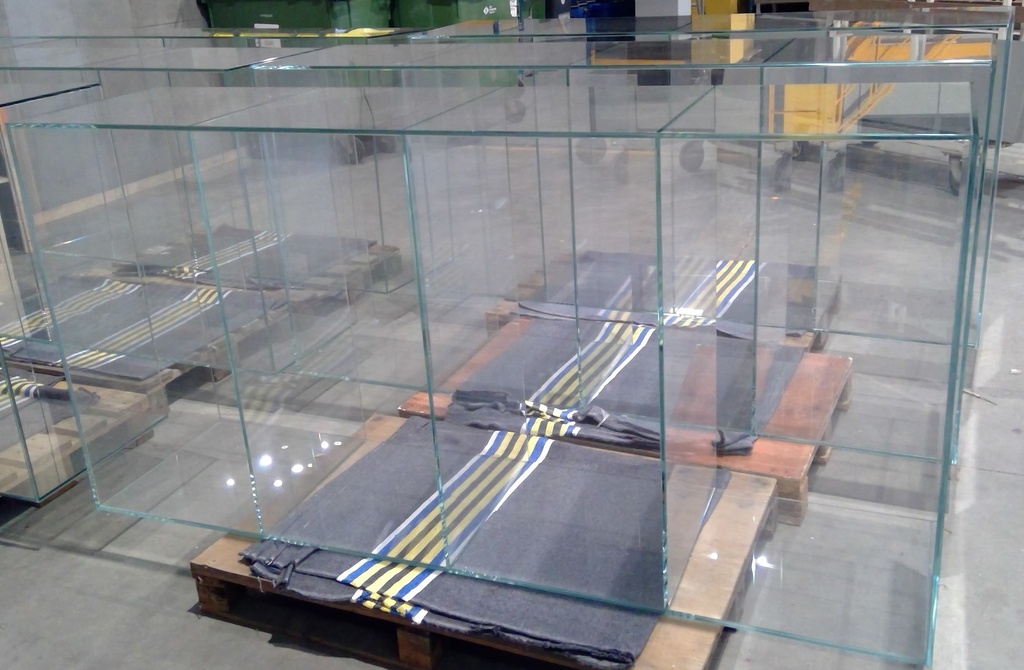 (MONTREUIL) Etagère Verre 100x50x200