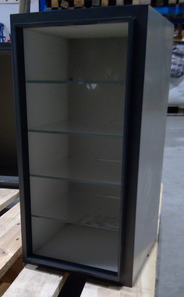 (MONTREUIL) Petite Etagère Métal Verre