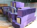 (MONTREUIL) Bancs Velours violet