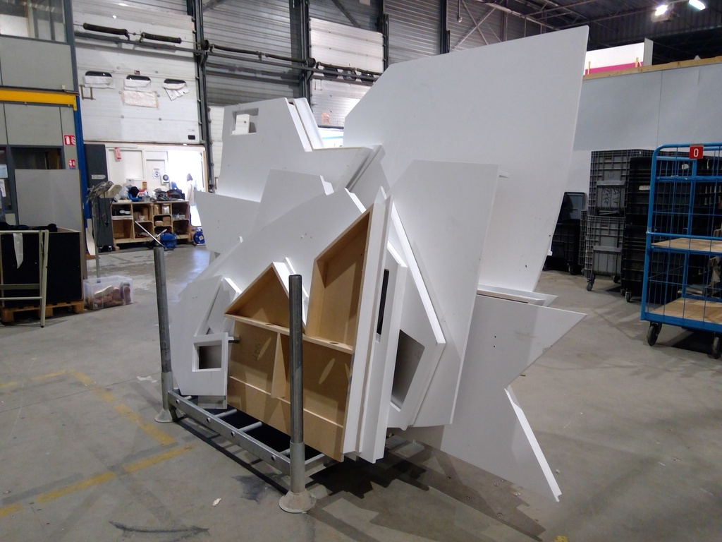 (MONTREUIL) Châssis MDF blanc GI