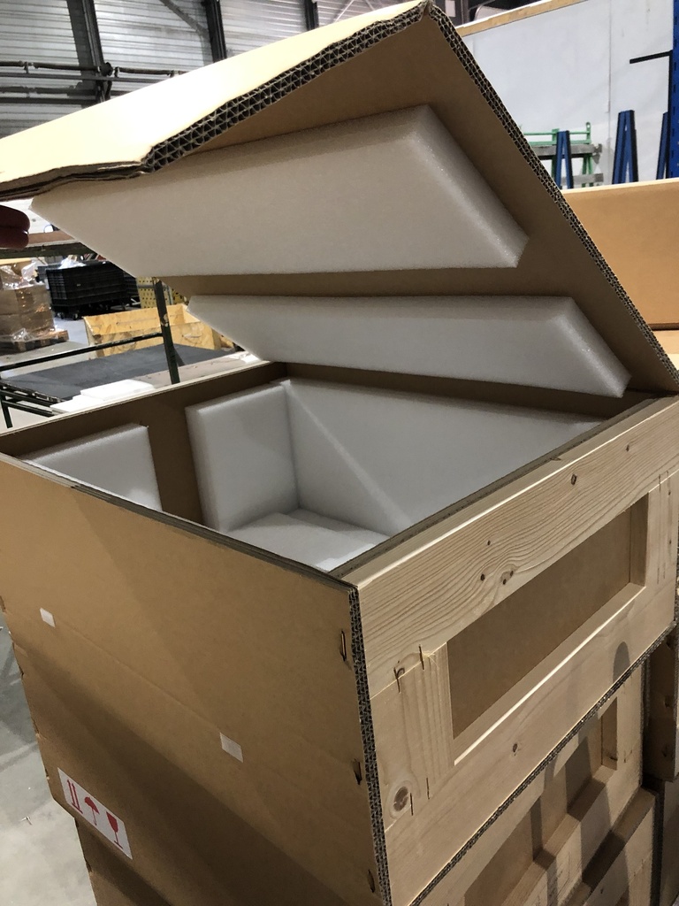 (PANTIN) Boite transport carton/bois