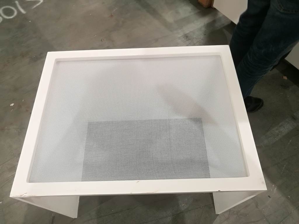 (MONTREUIL) Socle cube blanc + Moustiquaire