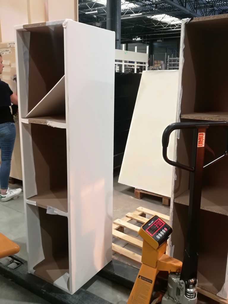 (PANTIN) Banc agglo tissu blanc (moyen)