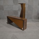 (MONTREUIL) Banc CP marron + doré