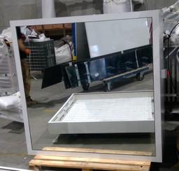 (PANTIN) Vestiaire miroir blanc